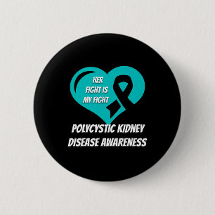 Polycystic Kidney Disease Awareness 6 Cm Round Badge