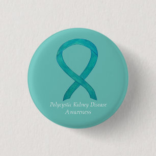 Polycystic Kidney Disease Awareness Custom Art Pin