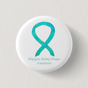 Polycystic Kidney Disease Awareness Custom Art Pin