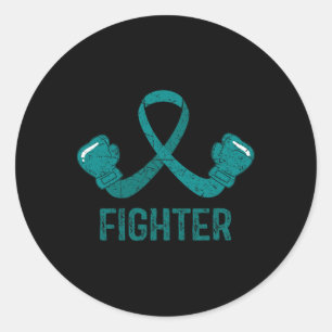 Polycystic Kidney Disease Awareness Fighter Classic Round Sticker