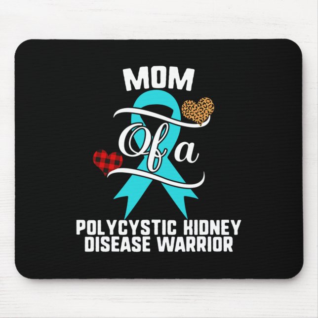Polycystic Kidney Disease Awareness Leopard Buffal Mouse Pad (Front)