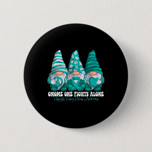Polycystic Kidney Disease Awareness Month Teal Rib 6 Cm Round Badge