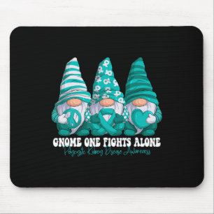Polycystic Kidney Disease Awareness Month Teal Rib Mouse Pad