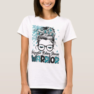 Polycystic Kidney Disease Warrior Women Girl T-Shirt