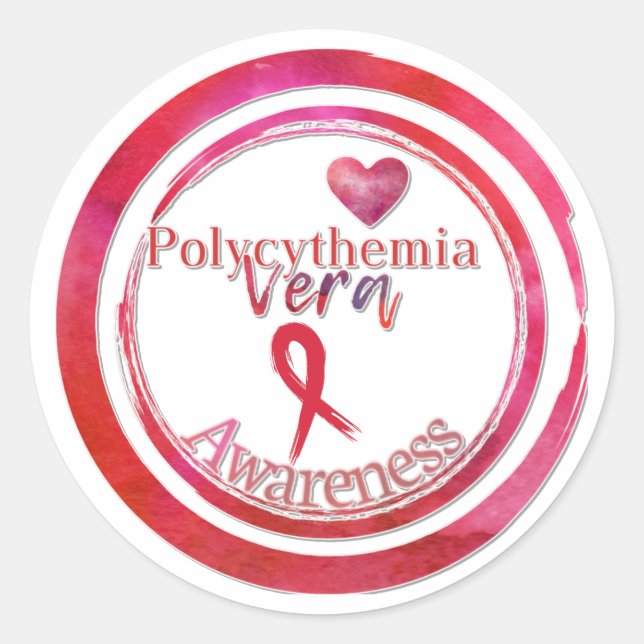 Polycythemia Vera Awareness Envelope Seals (Front)