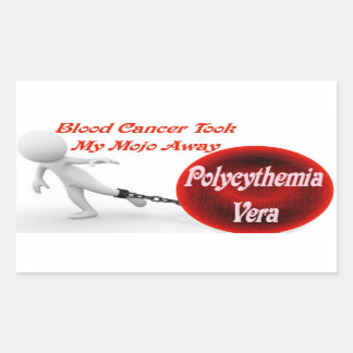 Polycythemia Vera Cancer Took My Mojo Rectangular Sticker