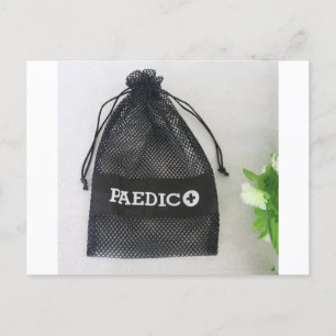 Polyester Mesh Bag, Mesh Drawstring Bag, Net Bag Postcard