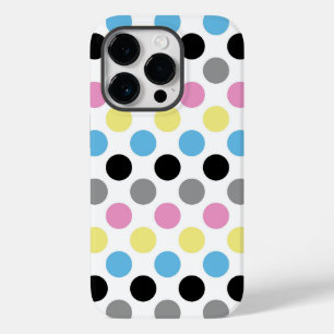 Polygender Pride Flag Colours Polkadots Case-Mate iPhone 14 Pro Case