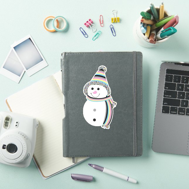 Polygender Pride Snowman Snowperson Flag (iPad Cover)
