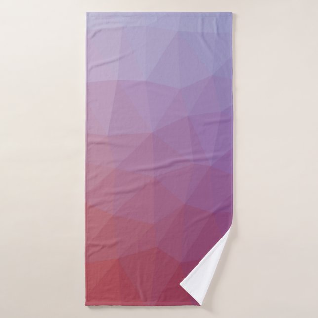  polygon abstract. Modern abstract illustration wi Bath Towel (Bath Towel)