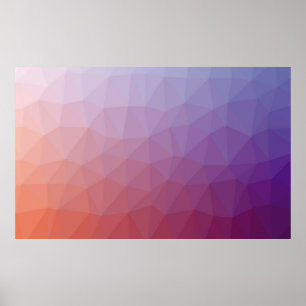 polygon abstract. Modern abstract illustration wi Poster