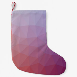 polygon abstract. Modern abstract illustration wi Small Christmas Stocking