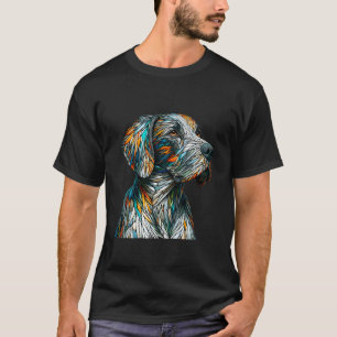 Polygon Art Pointer Dog English Pointer T-Shirt
