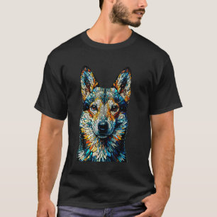 Polygon Art Swedish Vallhund Västgötaspets T-Shirt