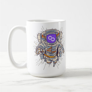 Polygon Astronaut - matic Crypto  Coffee Mug