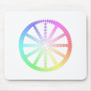 polygon evolution wheel geometry mouse pad