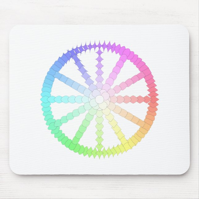 polygon evolution wheel geometry mouse pad (Front)