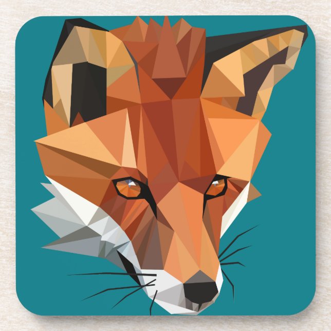 Polygon Fox Custom Coaster (Front)