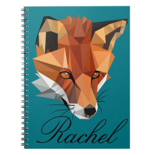 Polygon Fox Custom Notebook