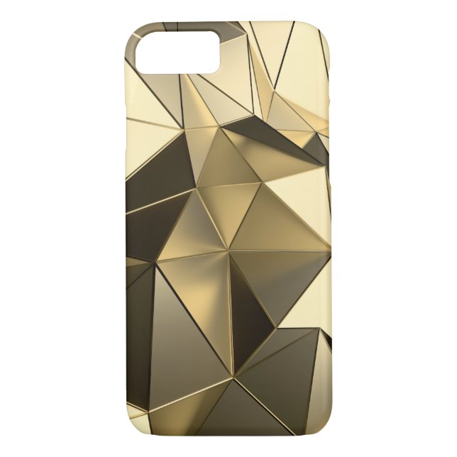 polygon gold design Case-Mate iPhone case (Back)