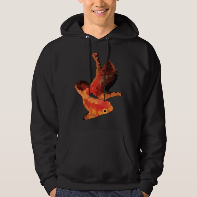 Polygon Gold Fish Potrait Hoodie (Front)