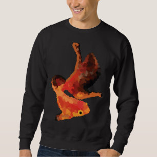 Polygon Gold Fish Potrait Sweatshirt