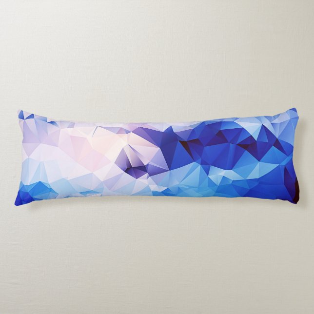 Polygon graphic body cushion (Front)
