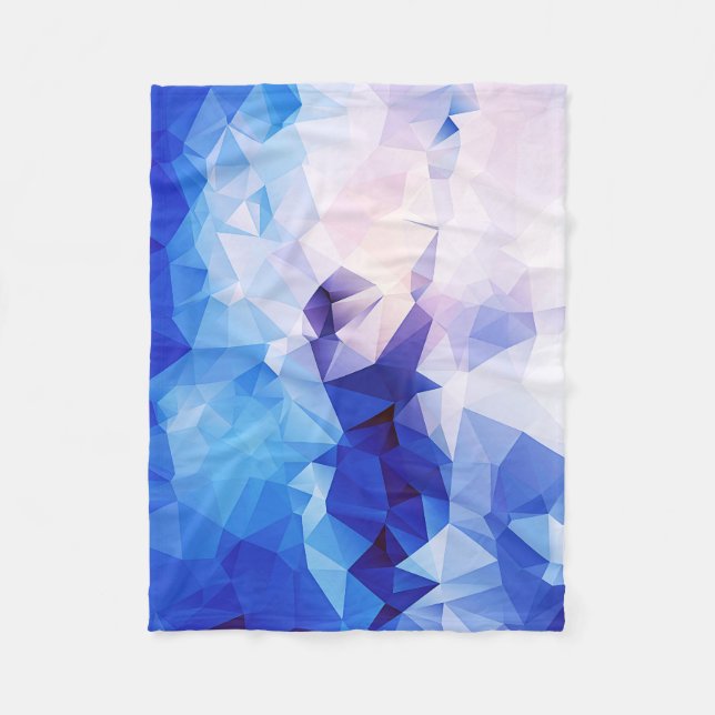 Polygon graphic fleece blanket (Front)