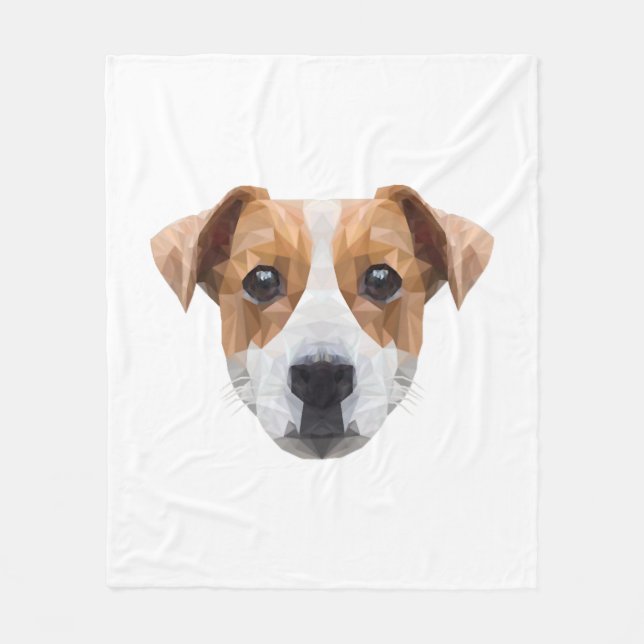 Polygon JRT Dogfather Dog Mum Dog Lover Jack Fleece Blanket (Front)