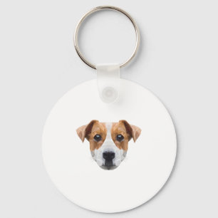 Polygon JRT Dogfather Dog Mum Dog Lover Jack Key Ring