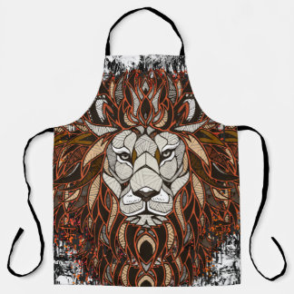 Polygon Lion | Colourful Drawing | Lion Apron