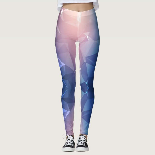 Polygon Love - Power Yoga Leggings (Front)