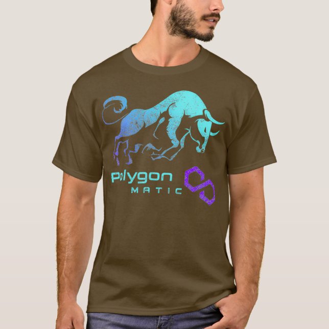 POLYGON MATIC Crypto BULLRUN HODL Token to Rich T-Shirt (Front)