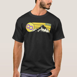 Polygon MATIC Crypto Modern Mountain Moon Cryptocu T-Shirt
