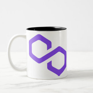 Polygon MATIC Logo Crypto Blockchain Two-Tone Coffee Mug