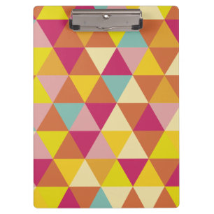 Polygon Multi colour Triangles in Geometrical Shap Clipboard