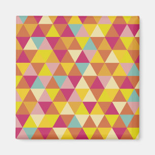 Polygon Multi colour Triangles in Geometrical Shap Magnet