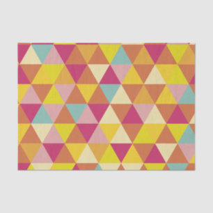Polygon Multi colour Triangles in Geometrical Shap Tissue Paper