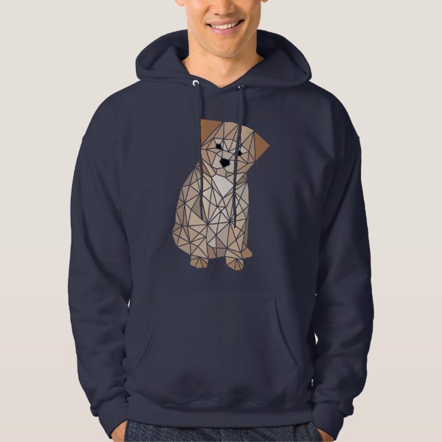 Polygon Puppy Hoodie (Front)