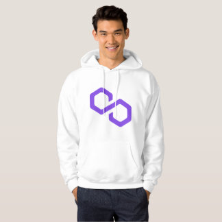 Polygon Purple Simple Men's Hoodie 