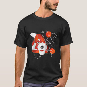 Polygon Red Panda Minimal Baseball T-Shirt