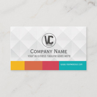 Polygonal 3D Business Card Standard, 3.5" x 2.0"