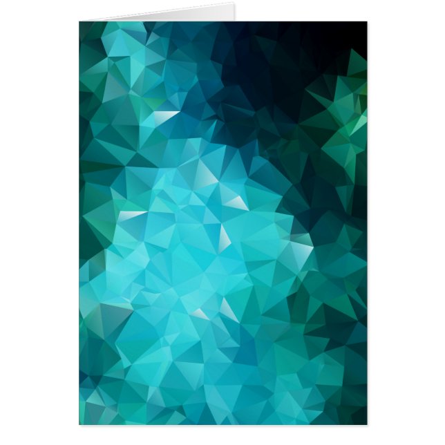 Polygonal Aquamarine Abstract (Front)