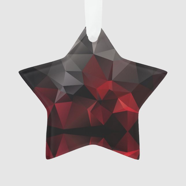 Polygonal , black and red ornament (Front)