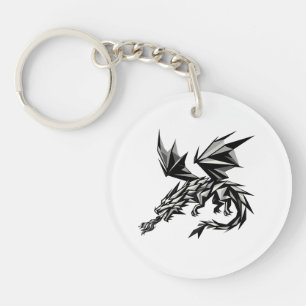 Polygonal Dragon Key Ring
