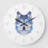 Polygonal geometric wolf head