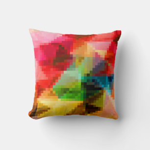 Polygonal geometrical pixel square blurred bright cushion