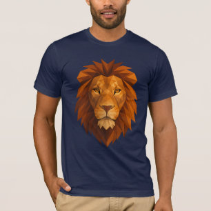 Polygonal Lion Head – Geometric Power Design for M T-Shirt