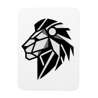 Polygonal lion Head Magnet