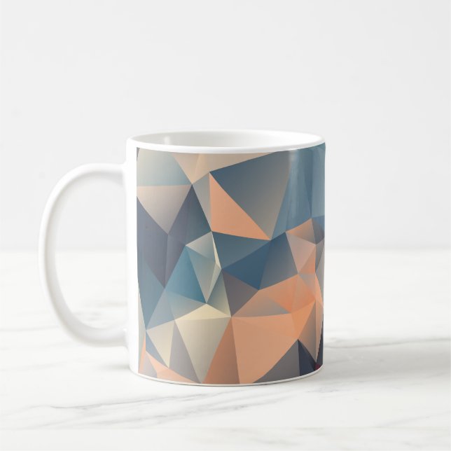 Polygonal Mosaic: Creative Geometrical Elegance. Coffee Mug (Left)